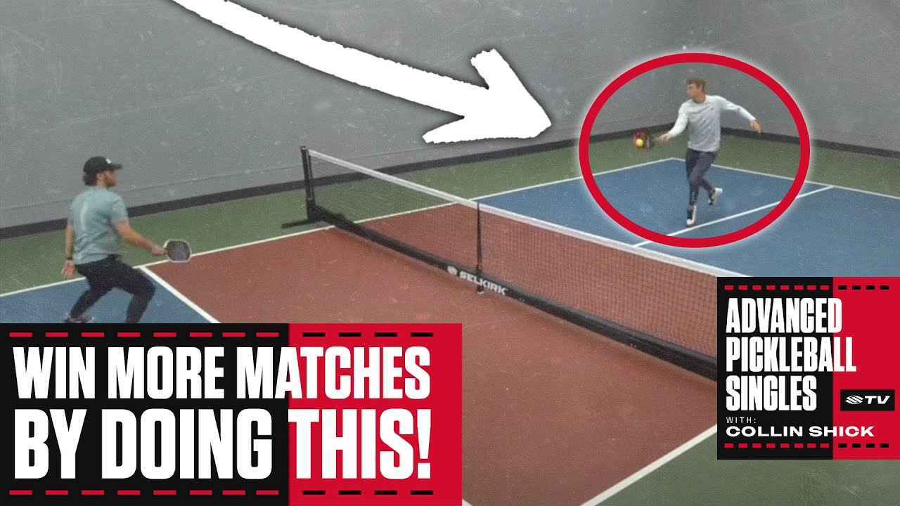 How to Make Your Pickleball 5th Shot Undefendable: Pickleball Singles with Collin Shick