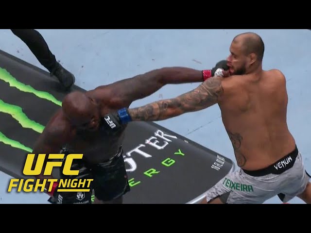 Derrick Lewis knocks out Tallison Teixeira in 35 seconds at #UFCNashville | ESPN MMA