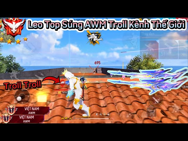 [Free Fire] CU LÌ Troll Kênh Thế Giới Với “AWM Hoả Băng” Và Cái Kết Cân 4 Lấy Top 1 Quá Căng !