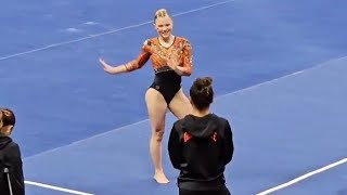 Jade Carey's NEW floor routine - Oregon state Gymnastics 2025