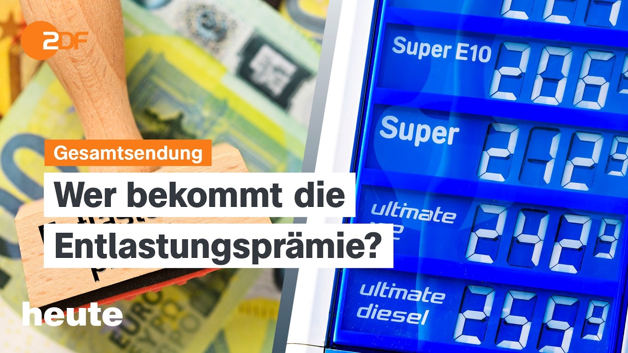 heute 19:00 Uhr vom 15.04.2026 Kritik an 1.000-Euro-Prämie, Sudan-Konferenz, Lufthansa-Jubiläum