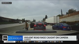 Violent road rage in Glendale caught on camera