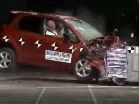 Видео краш-теста Suzuki Sx4 с 2006 года