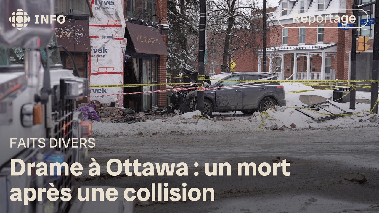 Collision mortelle : une voiture s’écrase dans un centre d'accueil d’Ottawa