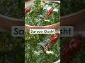 A bowl of warm #WinterkaTadka fresh green recipe, Sarson Gosht #shorts