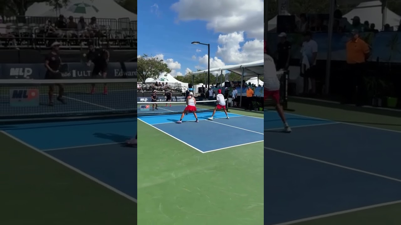 Bad Speedup Bailout 🙃 #pickleball #pickleballislife #pickleballhighlights #pickleballpro