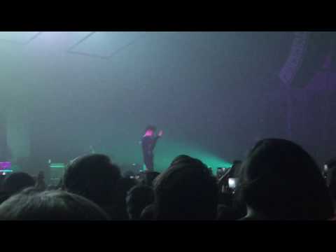 Matty from The 1975 telling fans to stop pushing (Houston-Night 1)