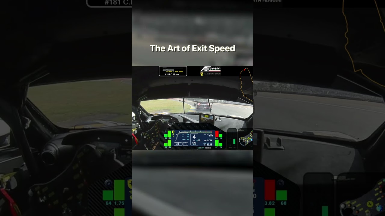The overtake starts in the corner. LeMans