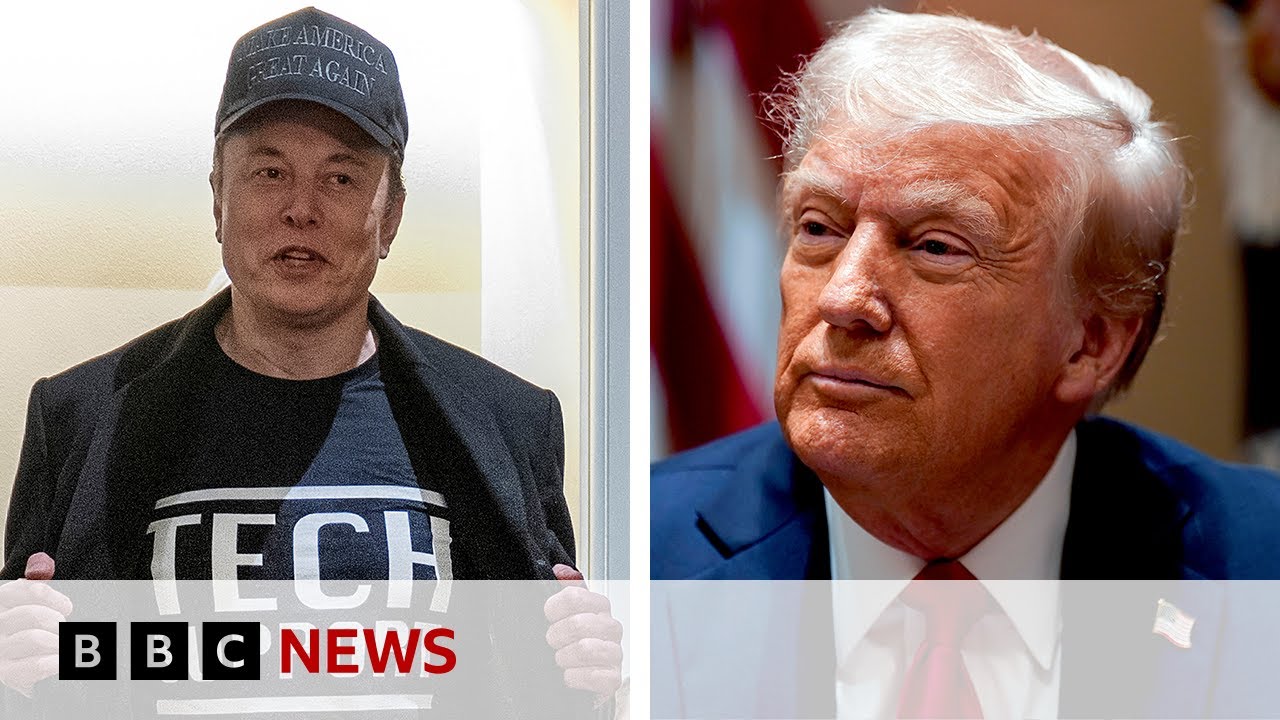 Elon Musk joins US President Donald Trump's first White House cabinet meeting | BBC News