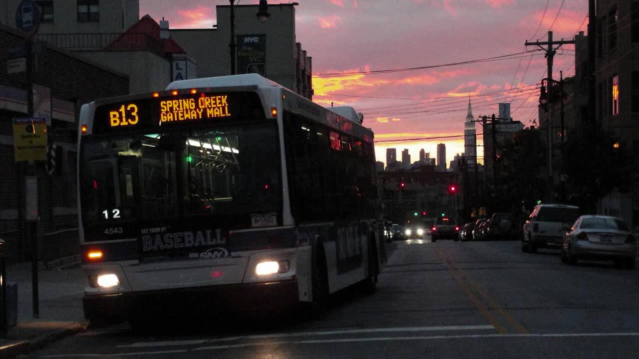 MTA NYC Bus: 2009 Orion VII NG HEV B13 Bus #4543 at DeKalb-Wyckoff Aves ...