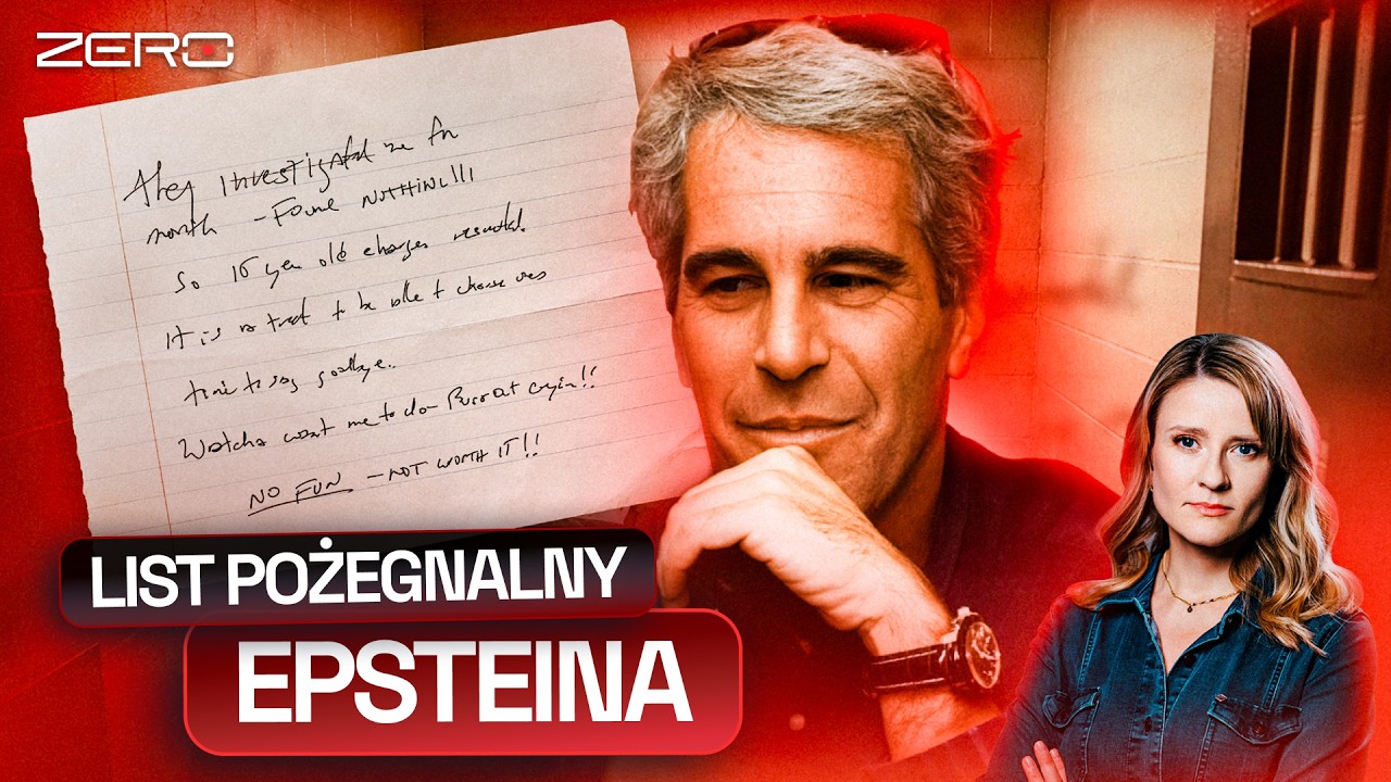 SAMOBÓJSTWO EPSTEINA? ODTAJNIONO RZEKOMY LIST POŻEGNALNY