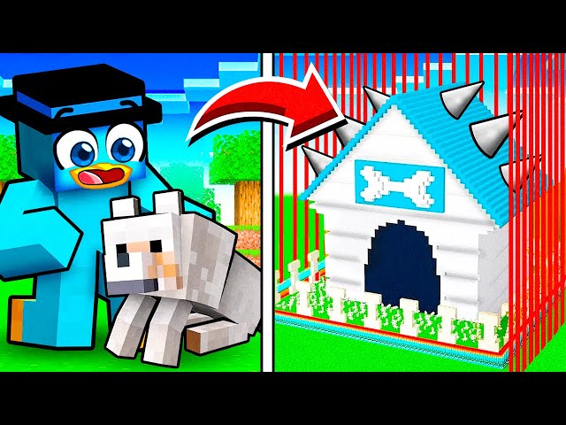 Construí La BASE MAS SEGURA Para mi PERRO en Minecraft!
