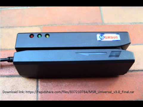 MSR software driver (Magnetic Stripe Reader/Writer) MSR206 MSR905 ...