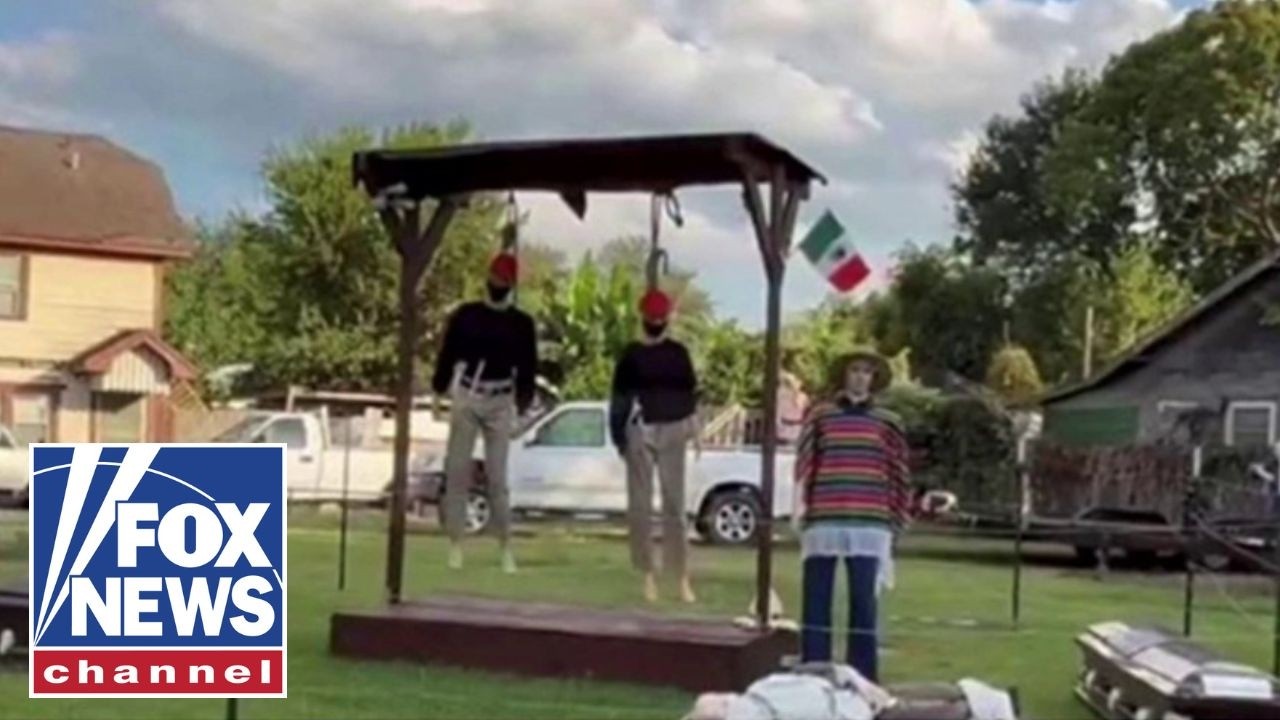 'MOCK EXECUTION': Halloween display goes viral for 'all the wrong reasons'