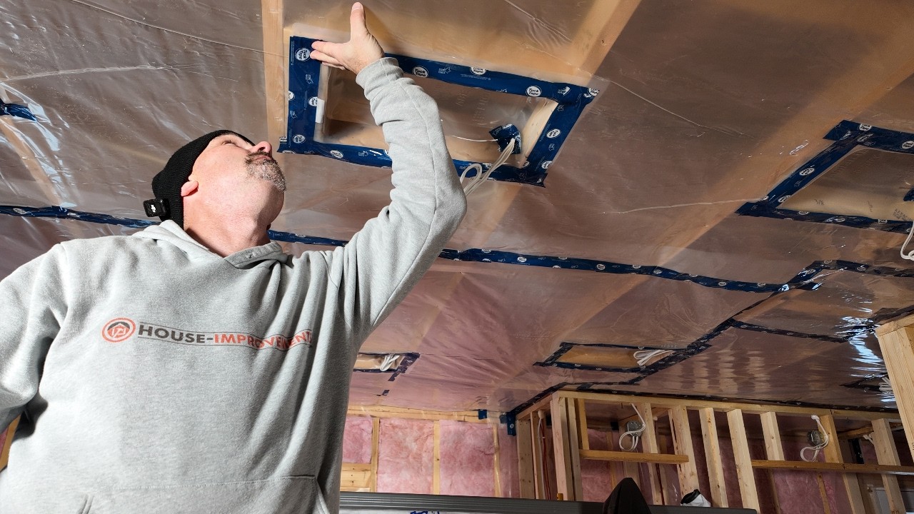 How To Install Air/Vapor Barrier On The Ceiling