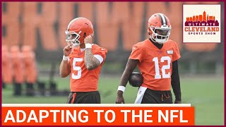 REPORT: Dillon Gabriel learning Browns' offense RAPIDLY & Shedeur Sanders progressing slower