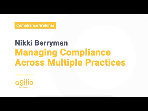 Webinar: Managing compliance across multiple practices