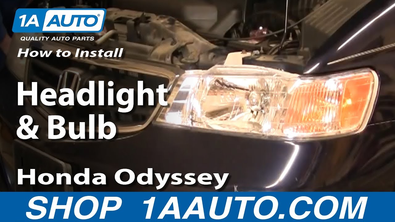 Honda odyssey headlight bulb replacement