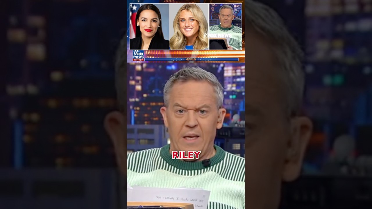 AOC takes a jab at Riley Gaines: 'Gutfeld!' FIRES back! #foxnews #shorts #gutfeld