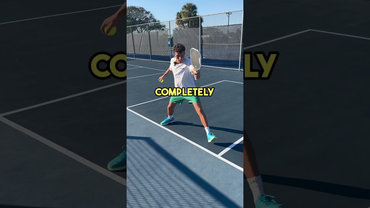 Secret ALL Pros use to cover middle in pickleball! #pickleballtips #pickleball #shorts