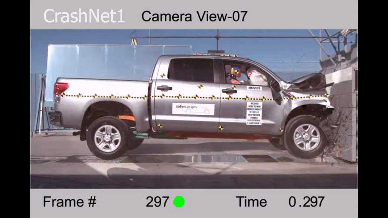 toyota tundra crash test video #2