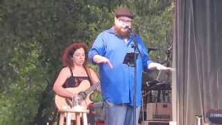 Shane Koyczan at the Rocky Mountain Folks Festival in 2015