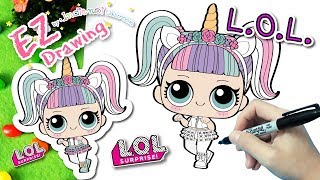 LOLSurprise Doll UnicornHOW TO DRAWEP21Series 3 LOLSurprise Doll UnicornHOW TO DRAWEP21Series 3
