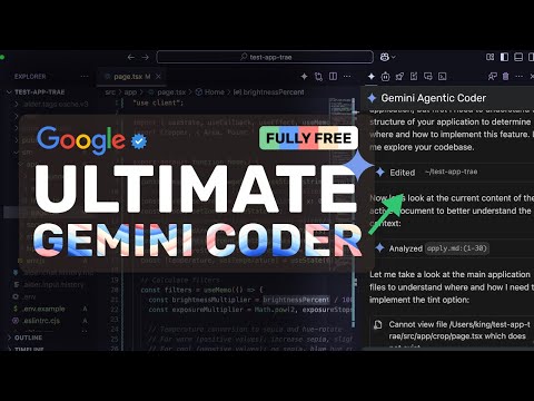 Google's Gemini ULTIMATE AI Coder: This FULLY FREE AI Coder IS KINDA INSANE!