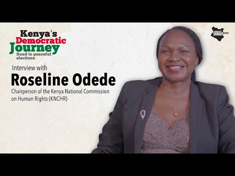 Interview to Chairperson of the Kenya National Commission on Human Rights (KNCHR) - Roseline Odede