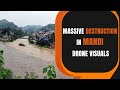 Mandi | Himachal Pradesh | Drone Visuals | Many houses destroyed due to heavy rain | News9