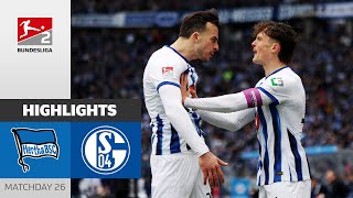 HERTHA Stands Its Ground! | Hertha BSC — FC Schalke 04 5:2 | Highlights | Matchday 26 — Bundesliga 2