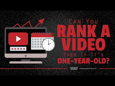 Can You Rank A Video Even If It's One Year Old?