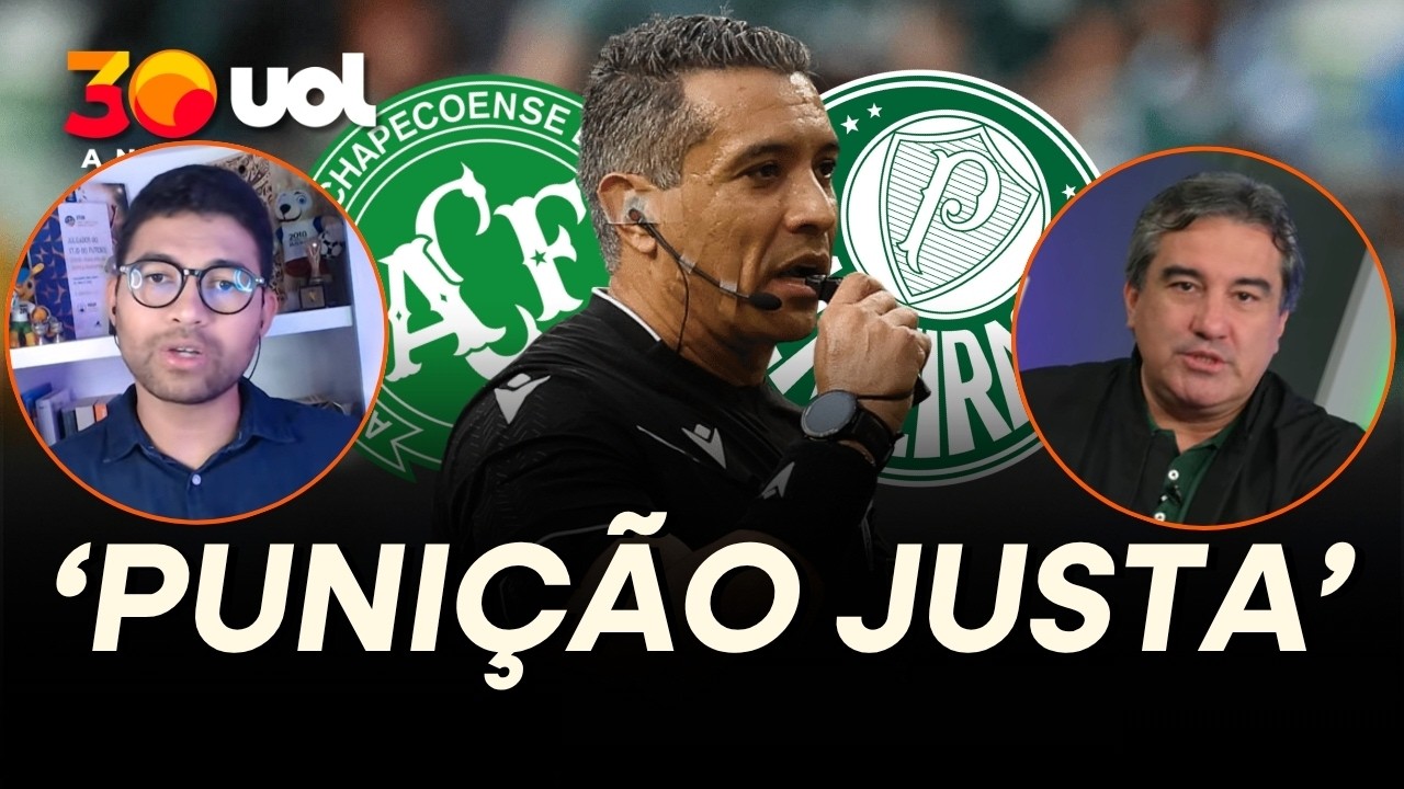 PUNIÇÃO AO ÁRBITRO DE PALMEIRAS X CHAPECOENSE, FELIPE FERNANDES DE LIMA, É JUSTA! DISPARA EUDES