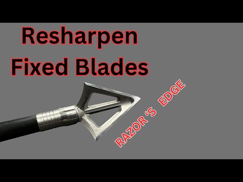 How I Get a RAZOR Edge on my used dull Broadheads