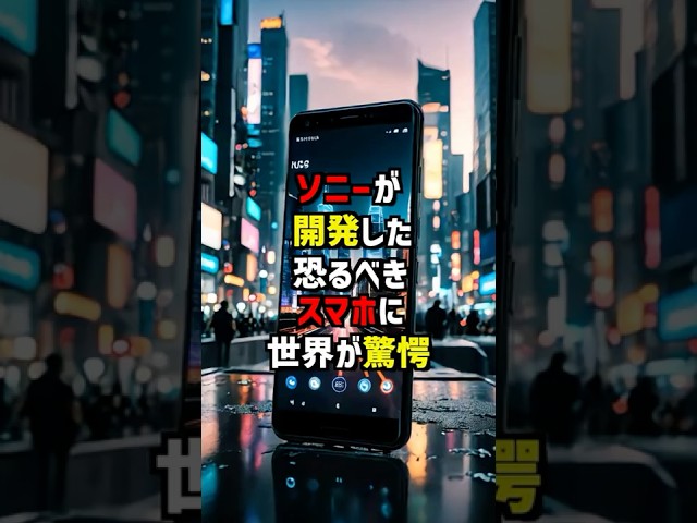 ソニーが開発した恐るべきスマホに世界が驚愕 #海外の反応 #shorts