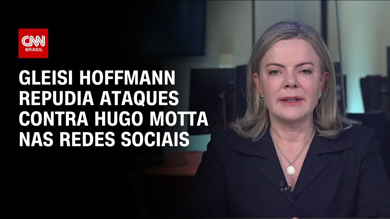 Gleisi Hoffmann defende Hugo Motta de ataques nas redes sociais | CNN 360º
