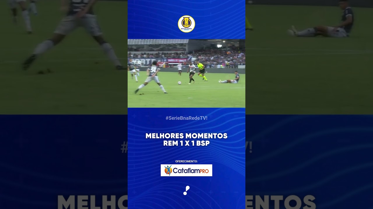 Melhores Momentos Remo 1 x 1 Botafogo SP   Série B 2025