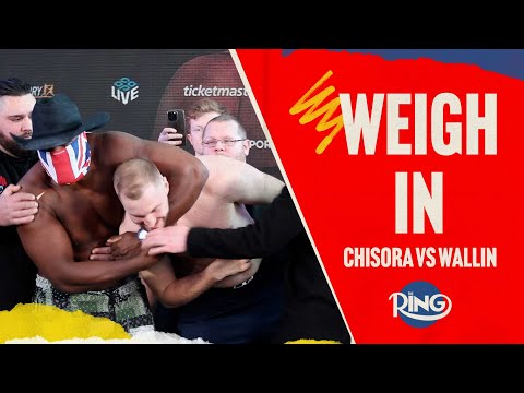 Derek Chisora HEADLOCKS Otto Wallin Ahead Of Fight