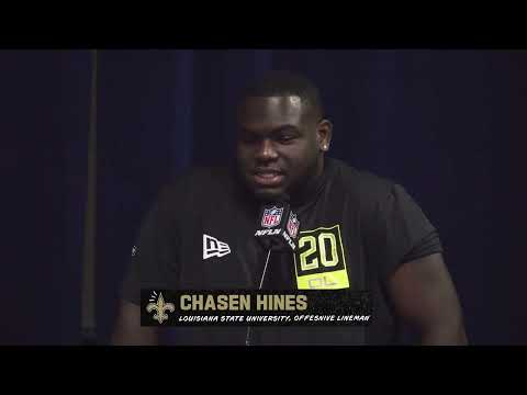 LSU OL Chasen Hines interview | 2022 NFL Scouting Combine video clip