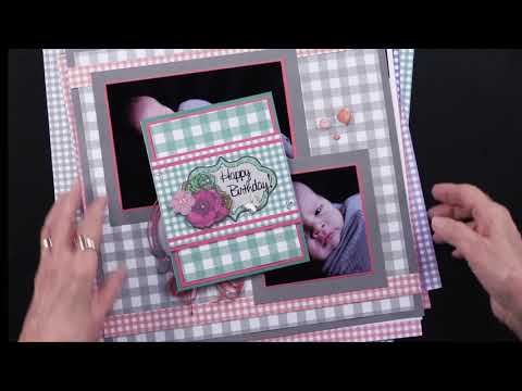 Gingham #2 12x12 Solid Cardstock