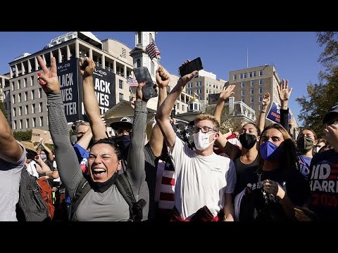 Los electores demócratas festejan en las calles el triunfo de Biden