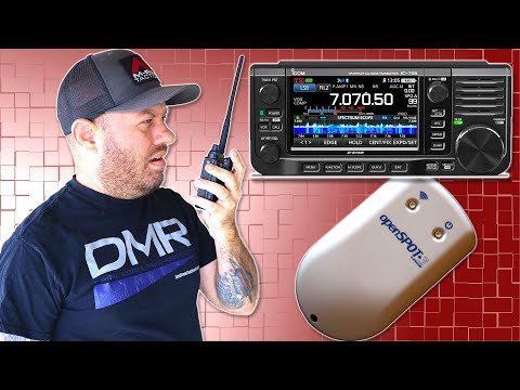 Icom IC-705 DSTAR to DMR with the Openspot3 Cross Mode