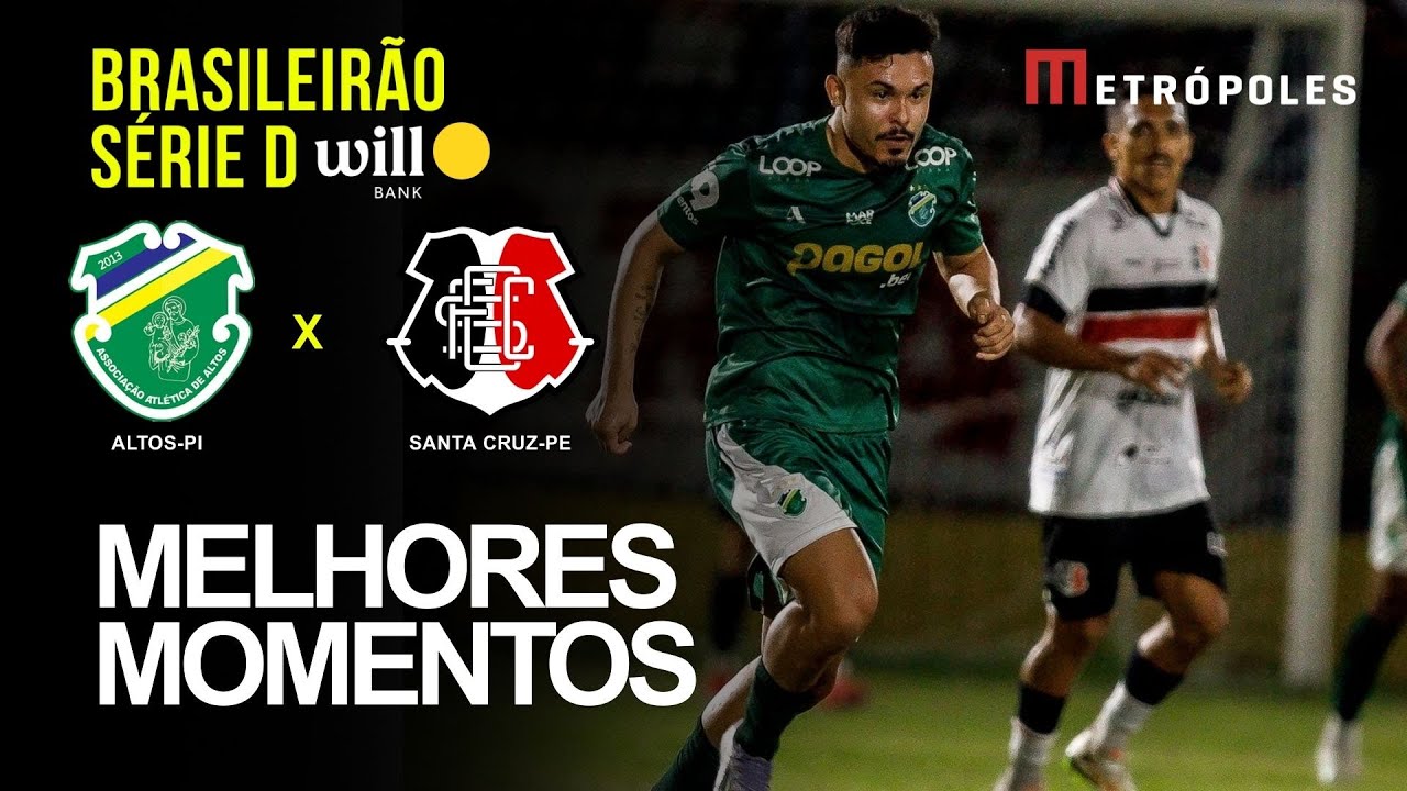 Veja os melhores momentos de ALTOS-PI (1) 0 x 0 (3) SANTA CRUZ-PE pelo Brasileirão Série D Will Bank
