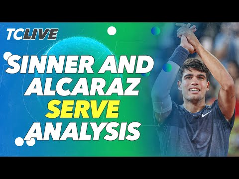 Jannik Sinner and Carlos Alcaraz Powerful Serves | 2024 Roland Garros