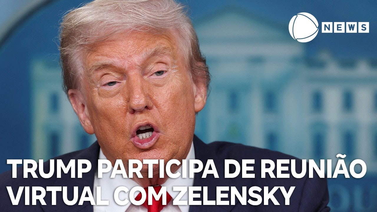 Trump participa de reunião virtual com Zelensky hoje