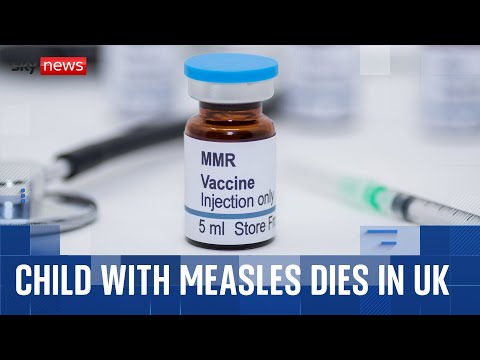 A child with measles has died at a Liverpool hospital