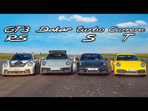 Ultimate Porsche 911 Road Trip: Turbo S vs GT3 RS vs Carrera T
