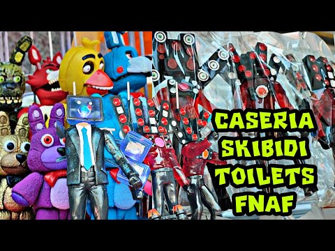 SKIBIDI TOILET FIGURAS BOOTLEG FIVE NIGHT'S AT FREDDY'S #fnaf  CACERÍA  CDMX
