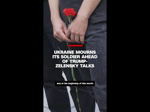 Ukraine mourns its soldier ahead of Trump-Zelensky talks