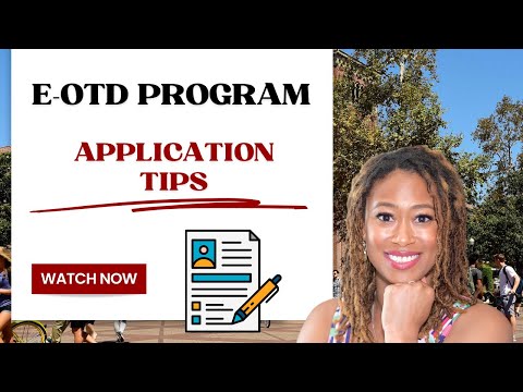 USC Chan Admissions: E-OTD Application Tips